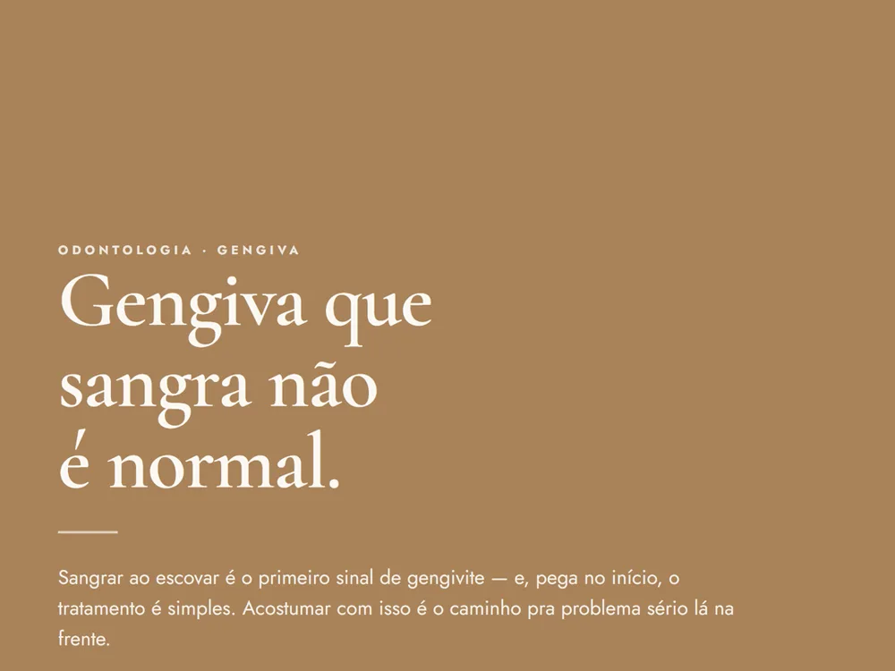 Gengiva que sangra ao escovar não é normal