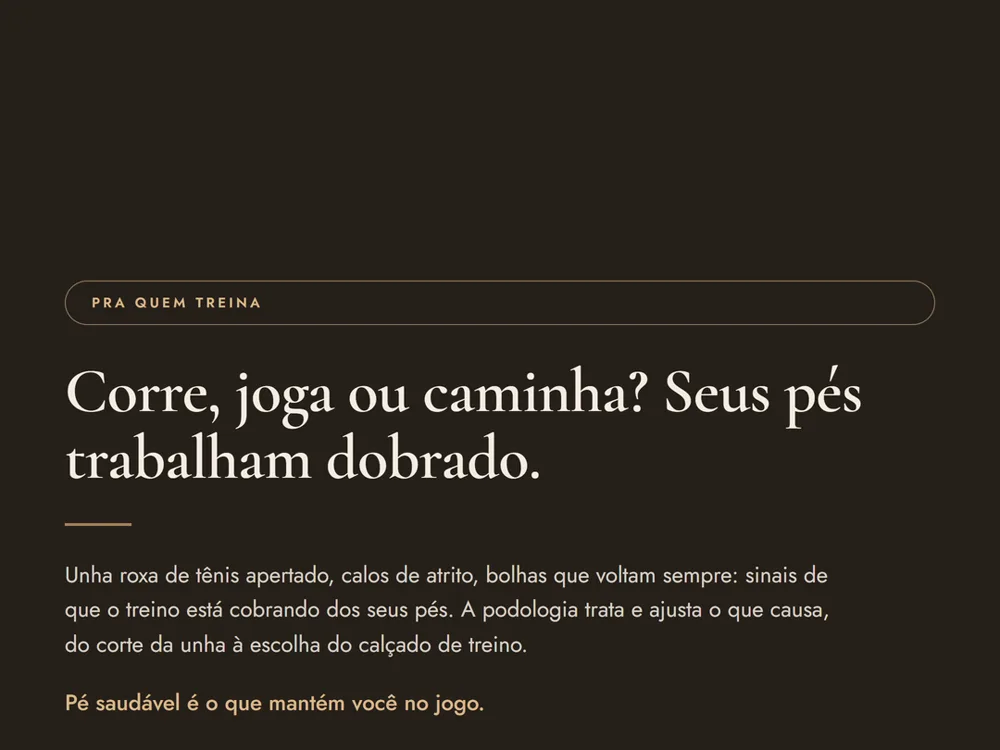 Unha roxa e calo de quem treina: não é normal da corrida